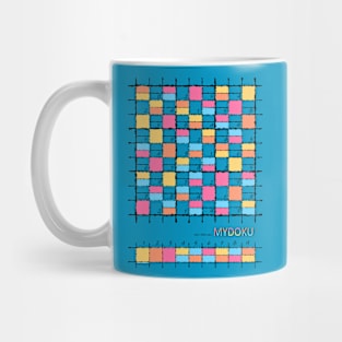 Mydoku_010_H001_002_F: Sudoku, Sudoku coloring, logic, logic puzzle, holiday puzzle, fun, away from screen Mug